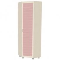 Шкаф для одежды и белья ШК-805 дуб беленый/розовый
