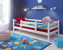 Детская кровать Сонечка с задней и защитой по центру