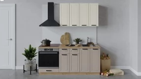 Кухонный гарнитур «Лорас» длиной 180 см со шкафом НБ