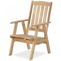 Кресло-реклайнер оливер 3-позиционное, высокая спинка с регулировкой наклона спинки и выcоты сиденья, 67x73x115см, неокрашенное