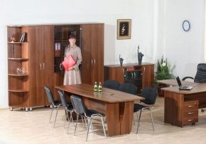 Кабинет руководителя с переговорной зоной Лидер-Люкс Набор 4